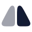 Imageflip Horizontal icon with bulk rounded style